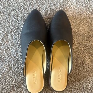 Nisolo Minimalist Black Mules for Women